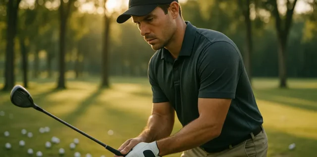 Graphite Shafts being tested with an iron on a launch monitor