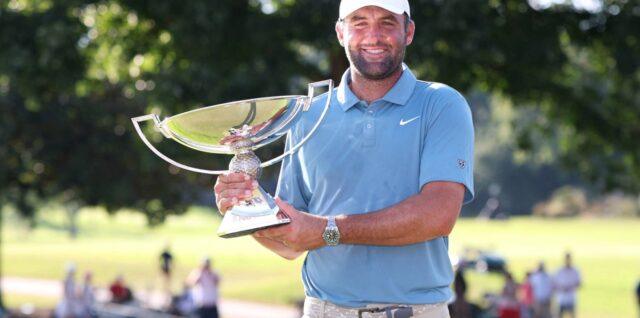 Check out Scottie Scheffler's clubs used to win the PGA Tour Championship. Discover his TaylorMade woods, custom irons, Vokey wedges, and winning putter.