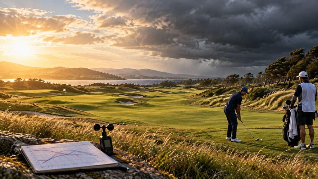 Golden Hour Golf in Changing_Weather
