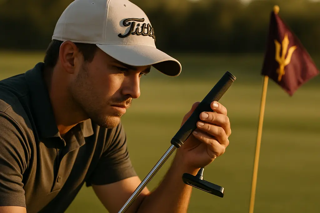 customized fittings session with irons, shafts, and fitting notes on a golf workbench